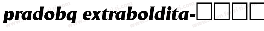 pradobq extraboldita字体转换